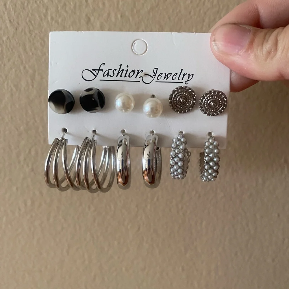 NEW silver fashion jewelry set